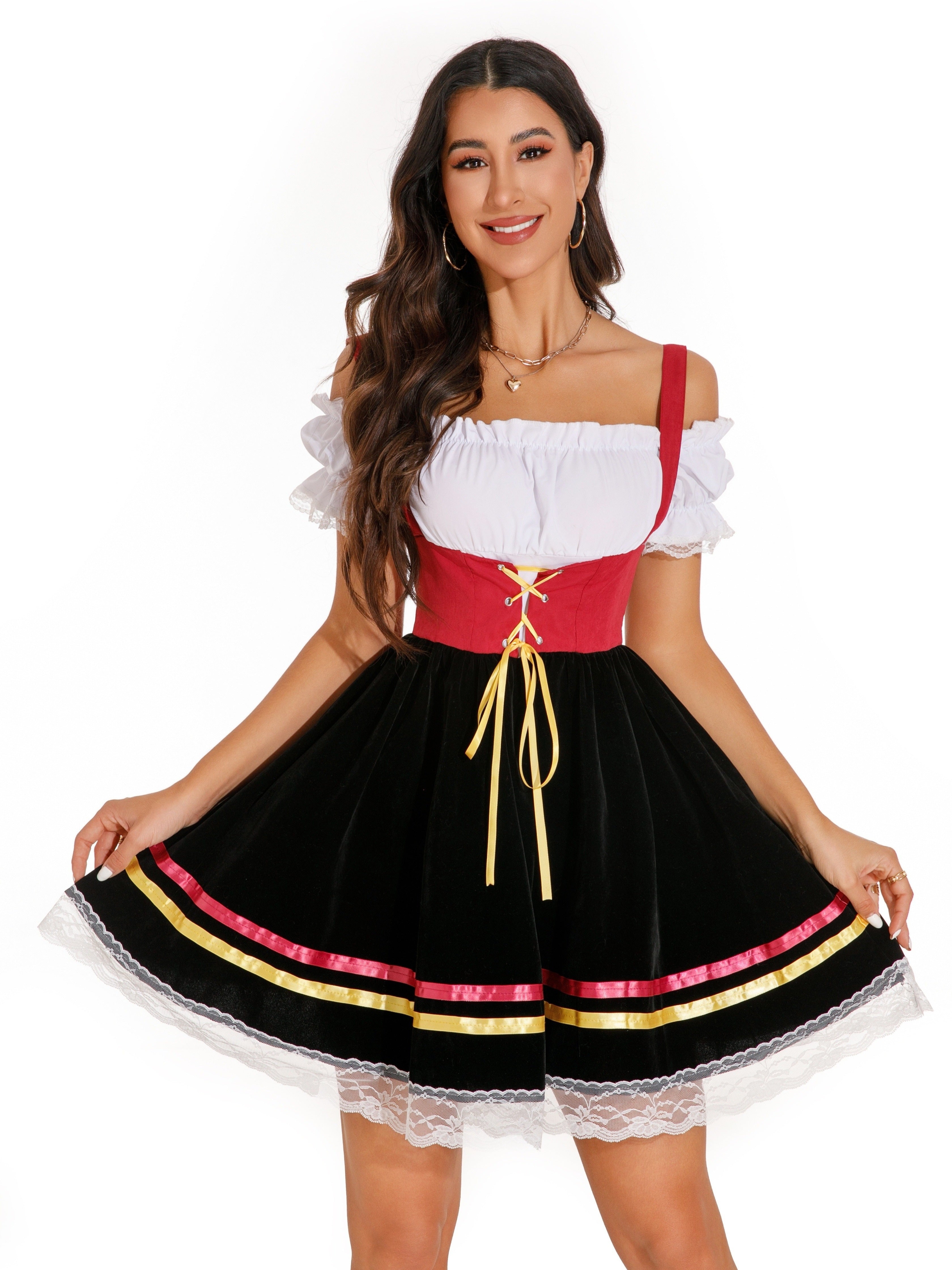 Isabella – Bayerisches Kleid Damen Schnürung Puffärmel Tracht 1