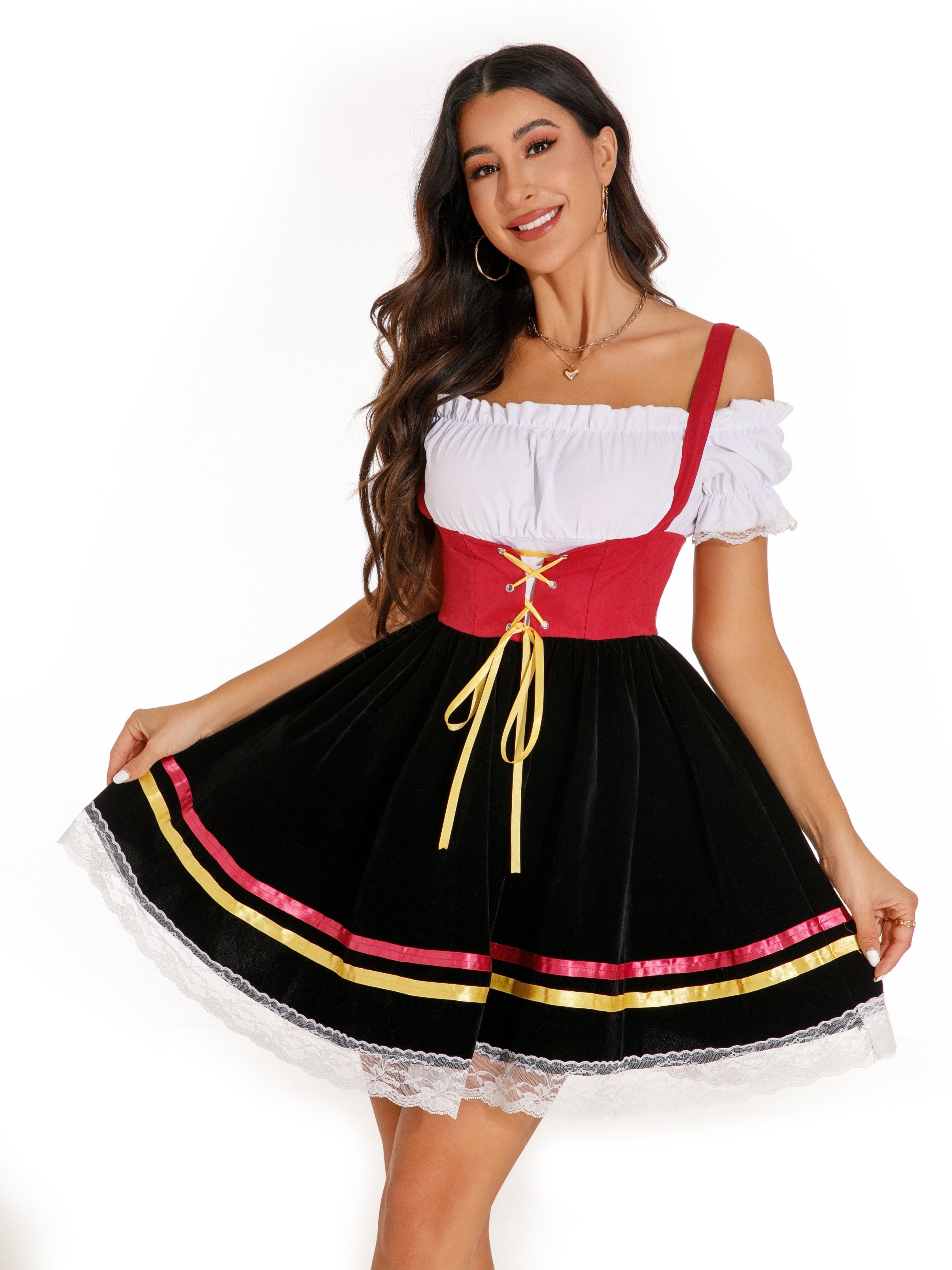 Isabella – Bayerisches Kleid Damen Schnürung Puffärmel Tracht 4