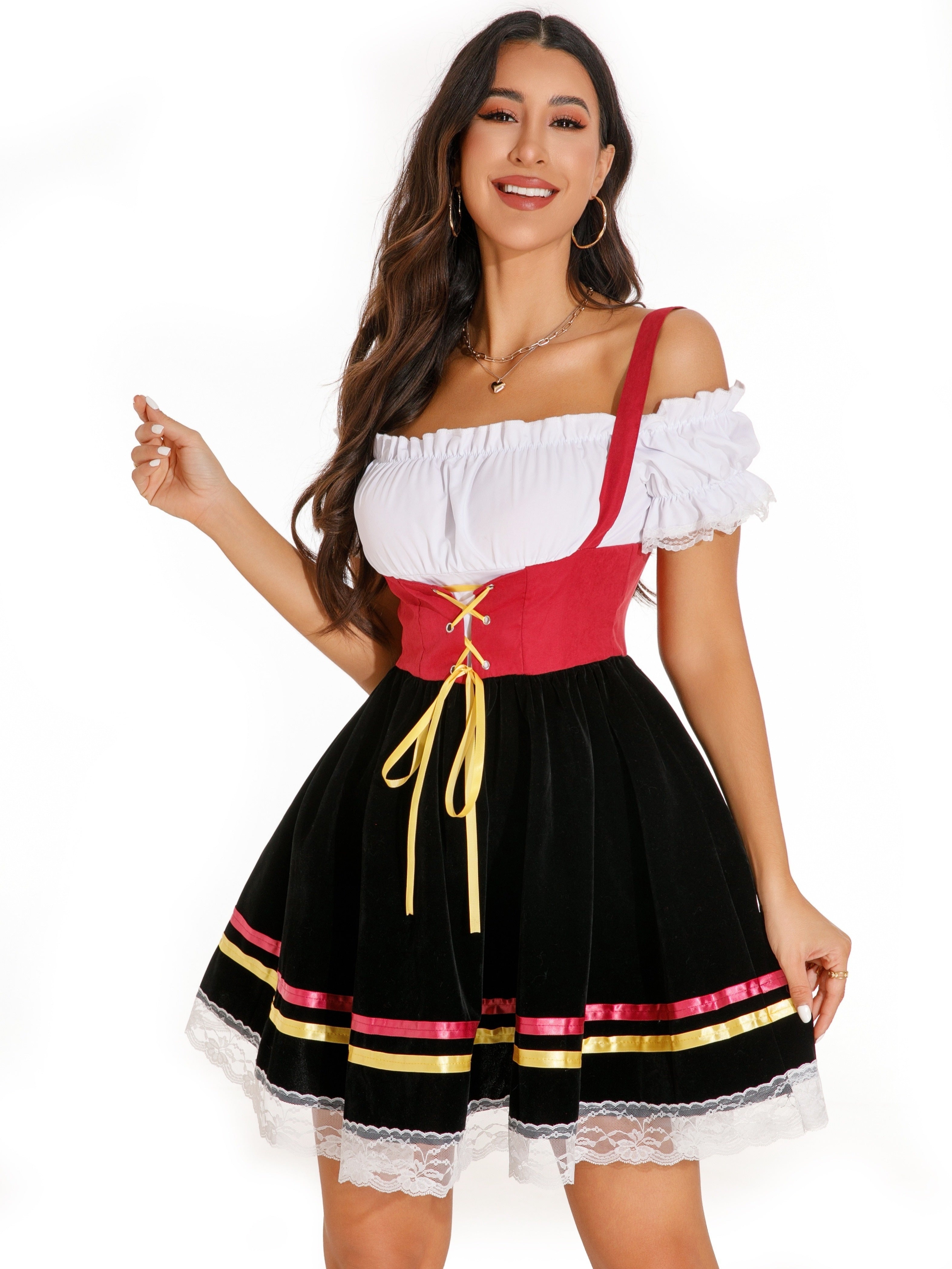Isabella – Bayerisches Kleid Damen Schnürung Puffärmel Tracht 5