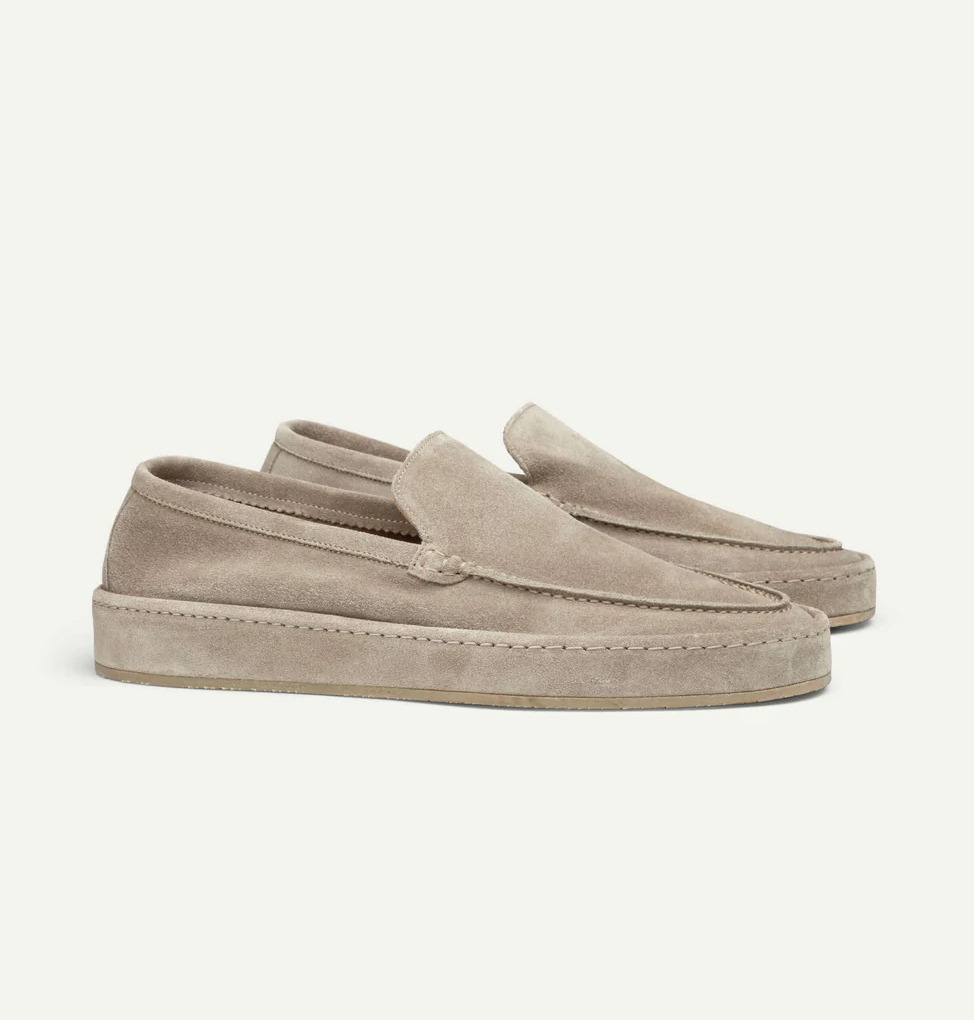 Jannik - Herren Leder Loafers Hellbeige 2