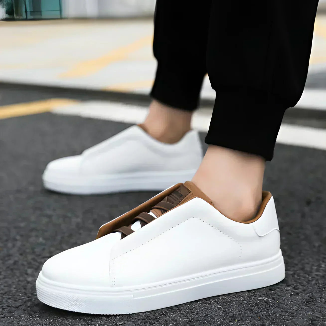 Janosch – Klassische Herren-Sneaker für Alltag & Büro Weiß