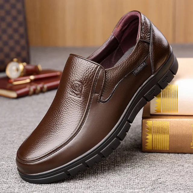 Jean – Rosco Herren-Lederfreizeitschuhe mit Komfort & Stil Braun