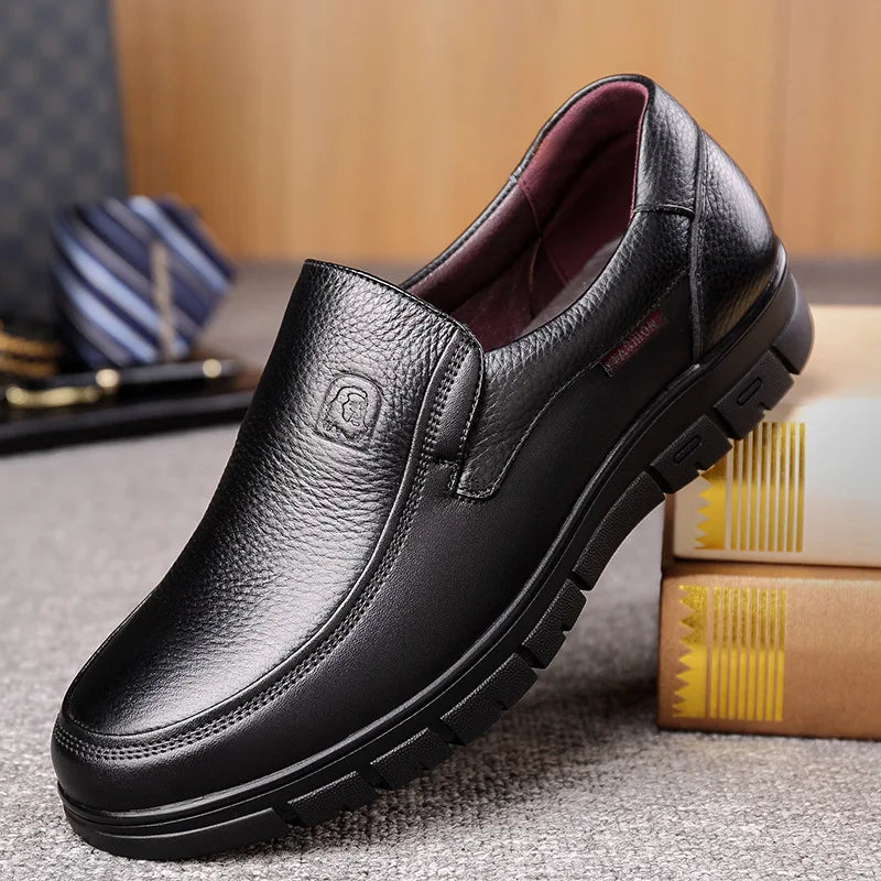 Jean – Rosco Herren-Lederfreizeitschuhe mit Komfort & Stil Braunes Loch