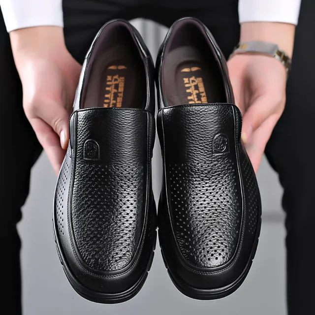 Jean – Rosco Herren-Lederfreizeitschuhe mit Komfort & Stil Schwarz 3