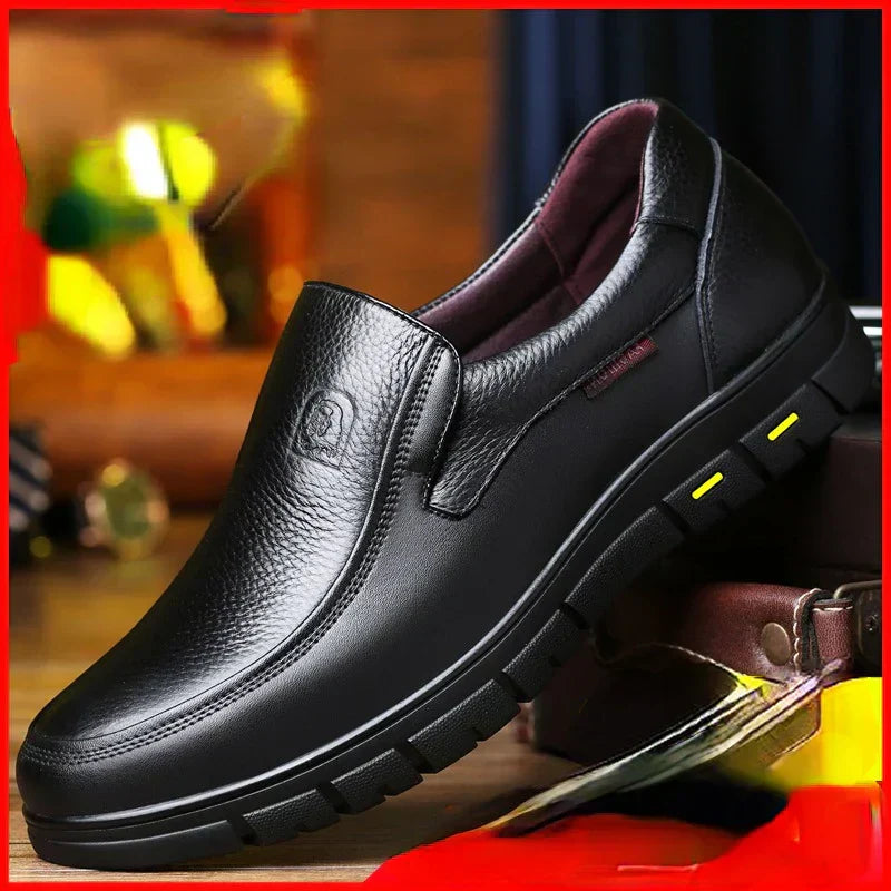 Jean – Rosco Herren-Lederfreizeitschuhe mit Komfort & Stil Schwarzes Loch