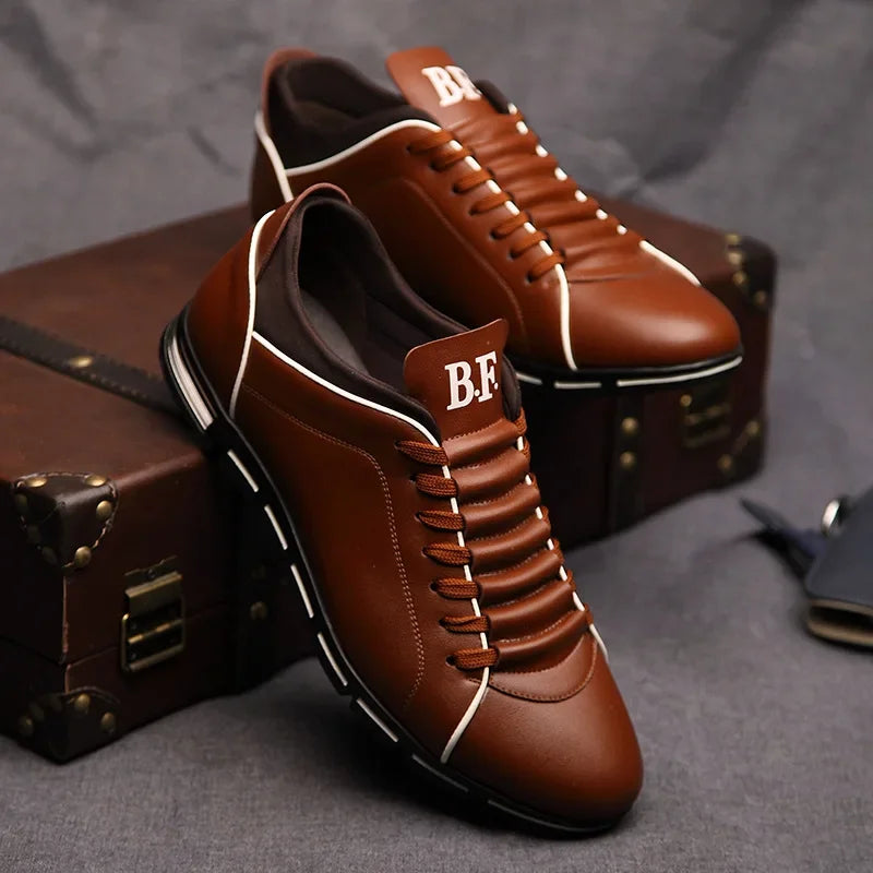 Jeronimus – Lässige Herren-Sneaker im britischen Stil Braun