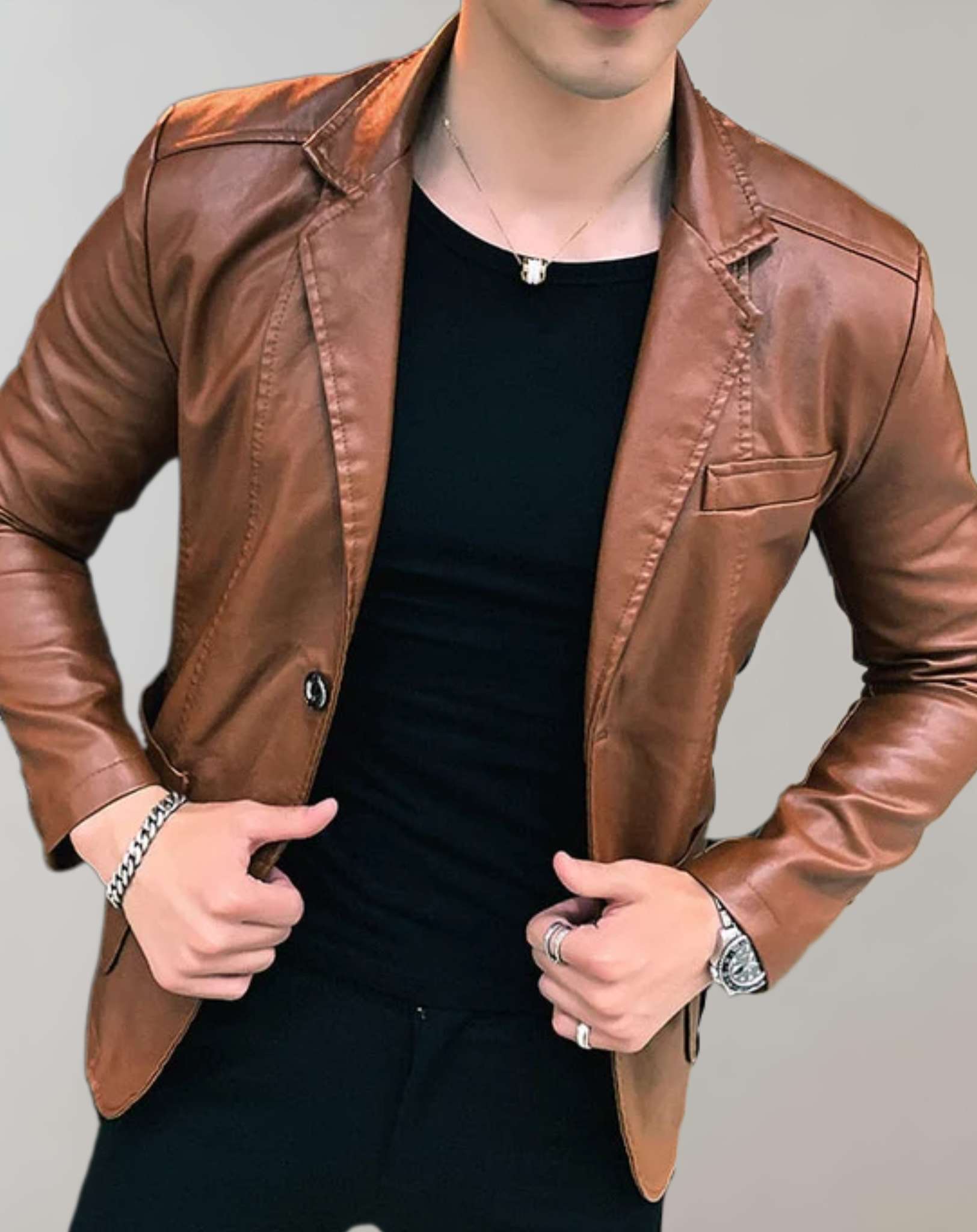 Kristian - Lässige Lederjacke für Herren