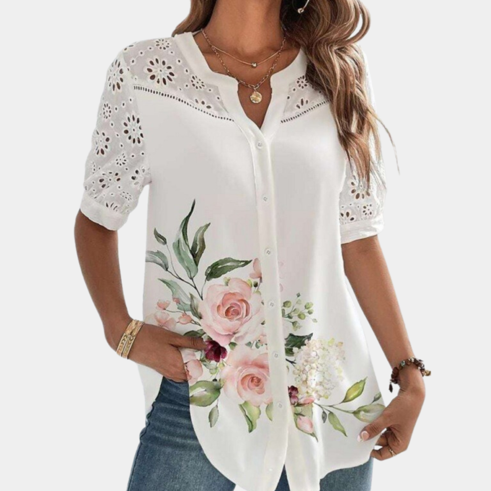 Jorinde – Elegante Damenbluse Rosa