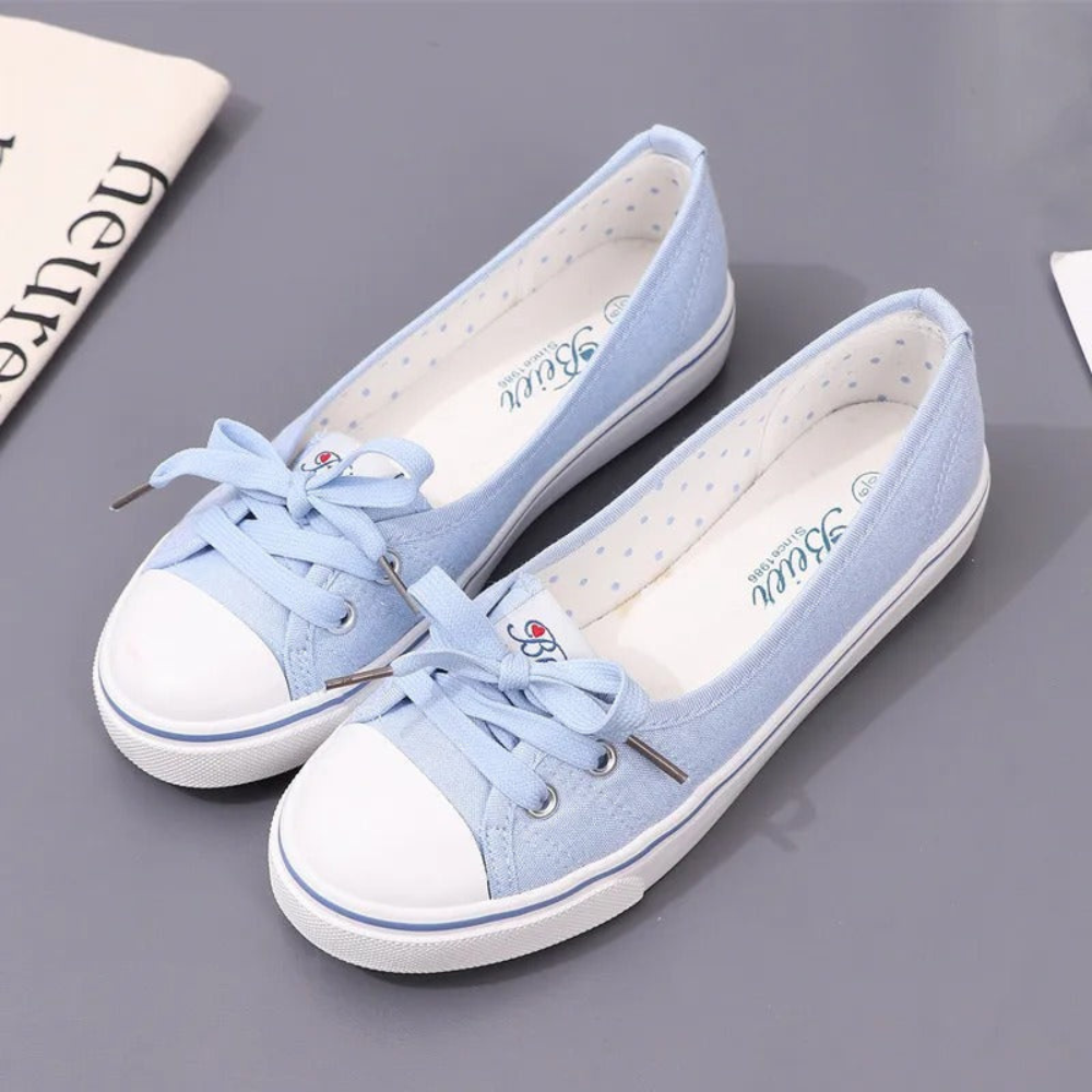 Julia - Damen Bequeme Freizeitschuhe Lässig & Leicht Hellblau