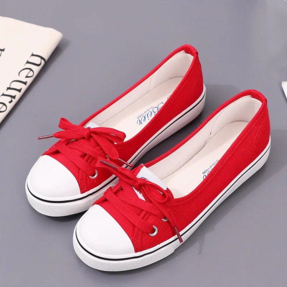 Julia - Damen Bequeme Freizeitschuhe Lässig & Leicht Rot