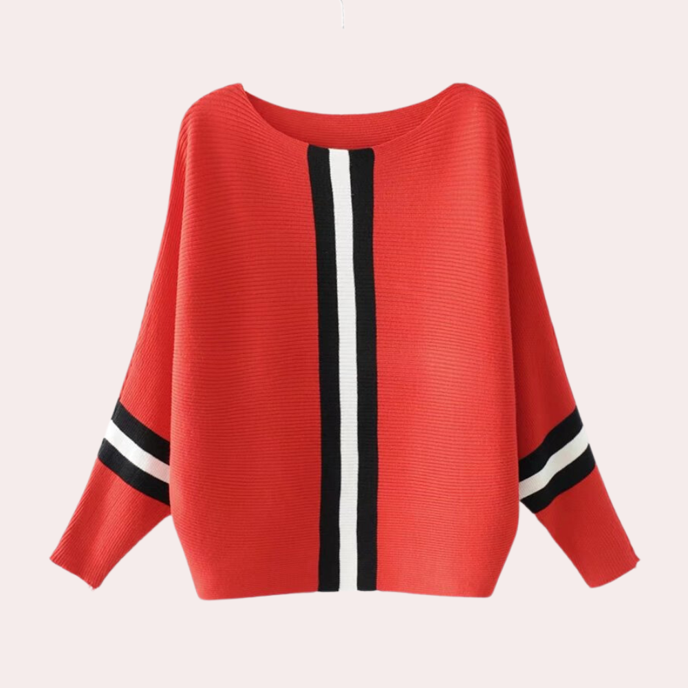 Celine – Pullover Mit Modischen Vertikalen Streifen
