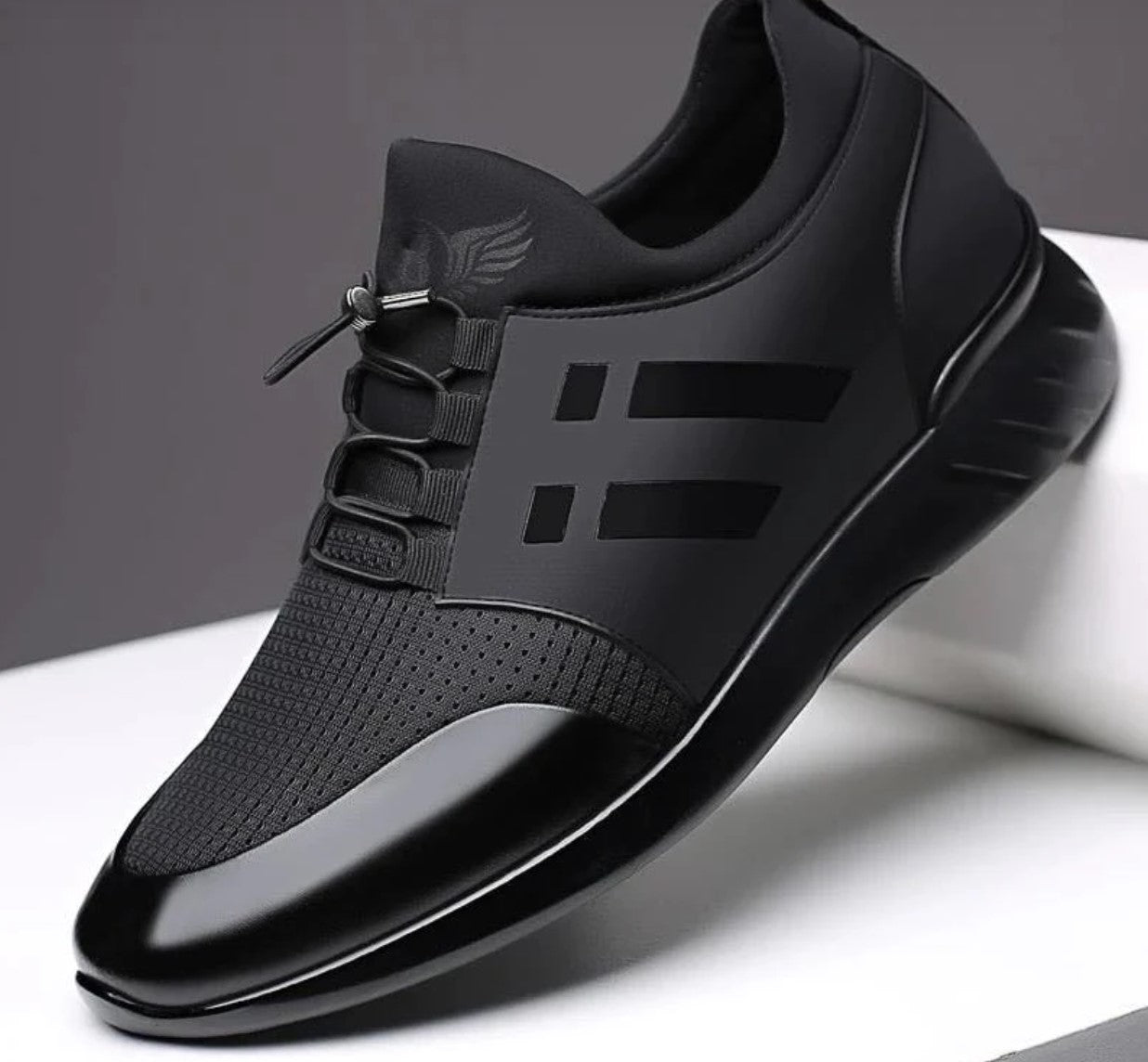 Karlpeter - Bequemer Orthopädischer Herren Lederschuh Schwarz