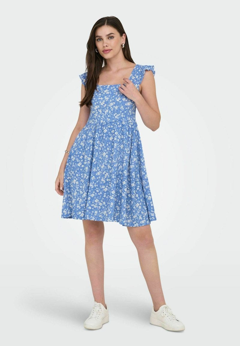 Kathrin – Freizeitkleid Damen Blau Maritim Leicht Lässig