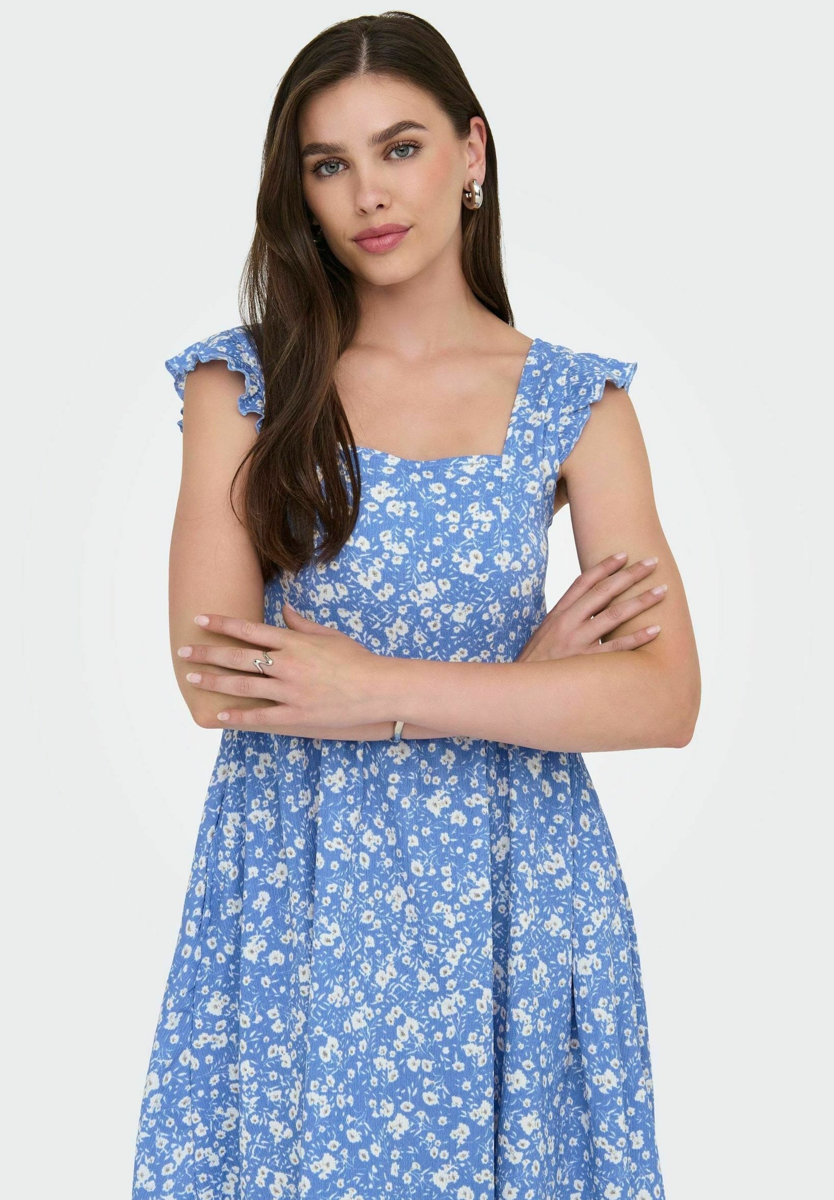 Kathrin – Freizeitkleid Damen Blau Maritim Leicht Lässig