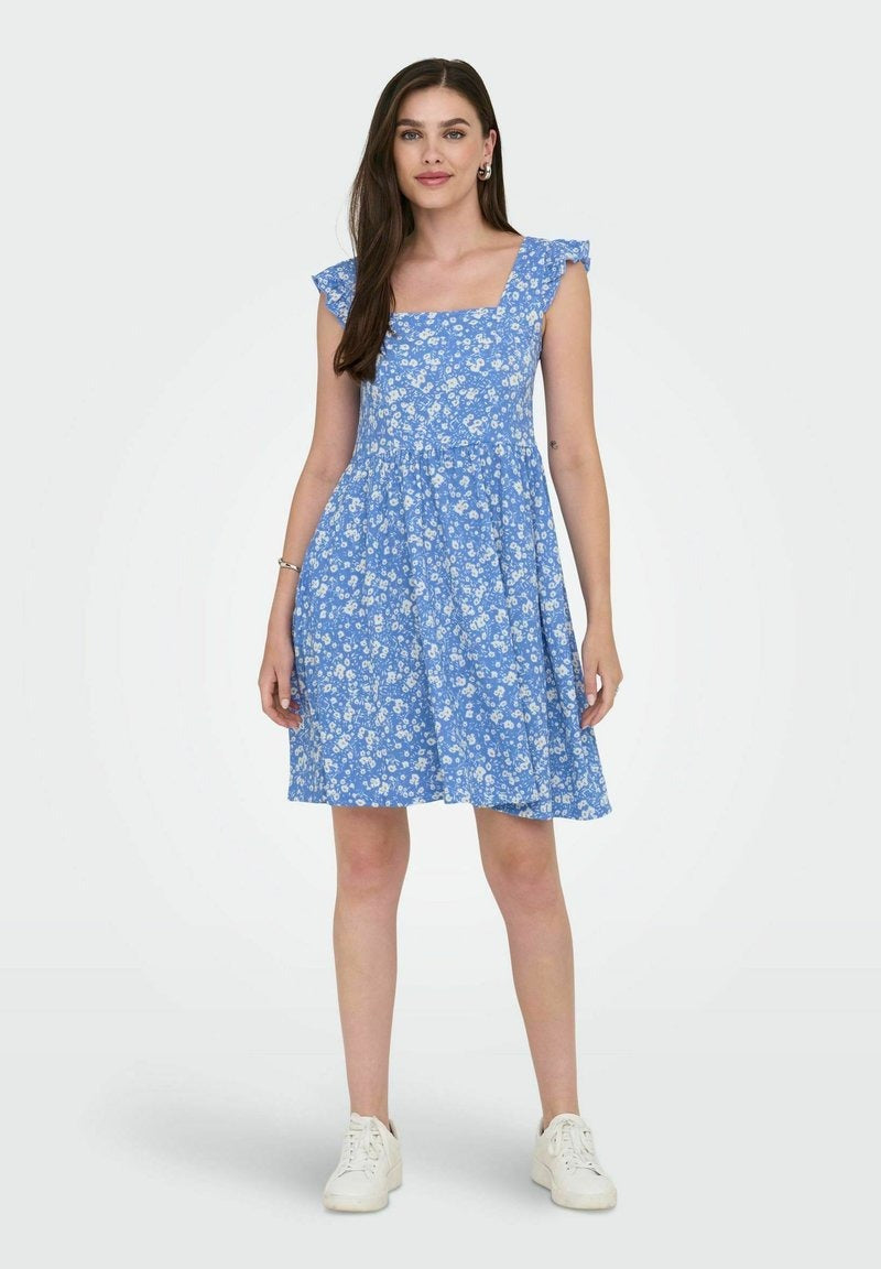 Kathrin – Freizeitkleid Damen Blau Maritim Leicht Lässig