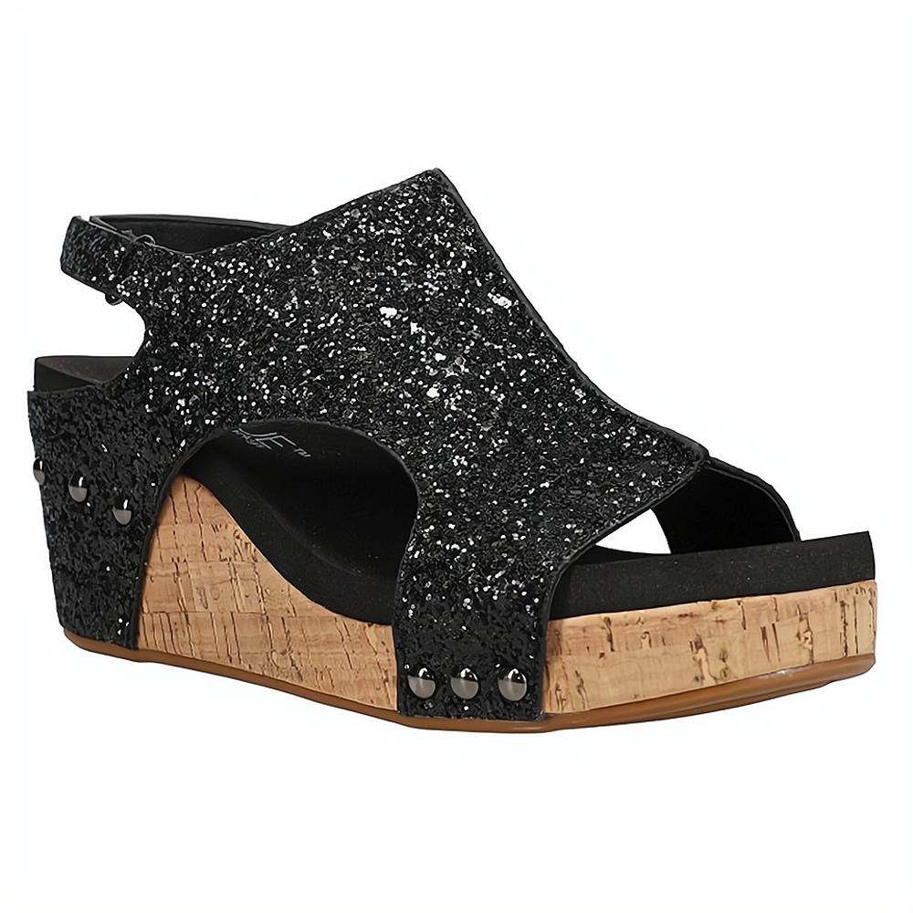 Kira – Glitzer Wedges Damen Elegant Sommer Party Schuhe 2