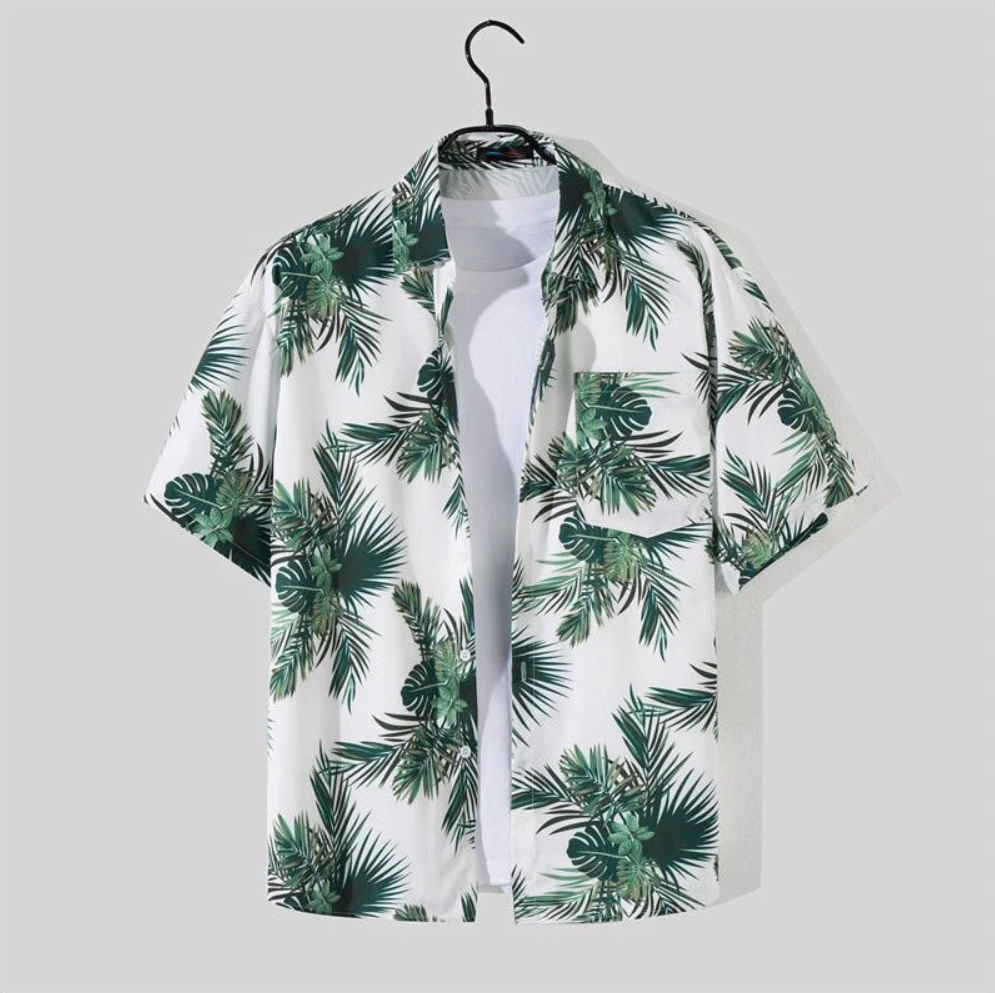 Konstantin - Herren Sommer Set im Hawaii Design Weiß