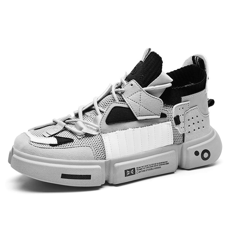 Kristian - Stylische Herren Sneaker mit Farbakzenten Grau