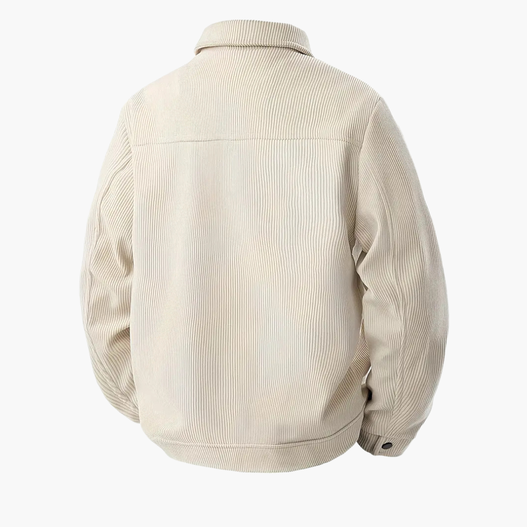 Kuno - Herren Cord-Bomberjacke Stylisch & Robust Beige