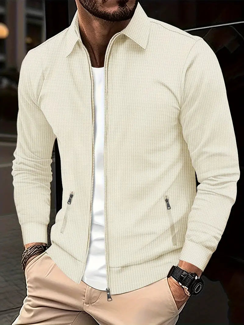 Lailah – Übergangsjacke mit Reißverschluss für Herren Beige