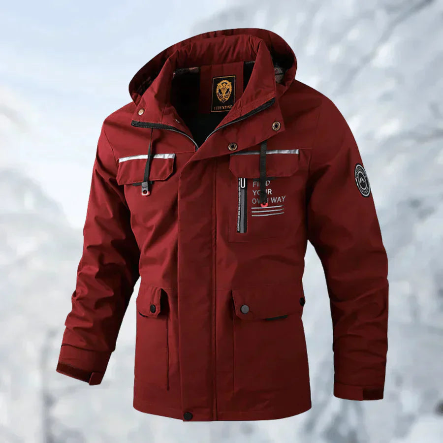 Laszlo - Herrenjacke Winterfest & Trocken Rot