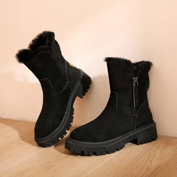 Leonora – Thermo-Knöchelstiefel für Damen Schwarz