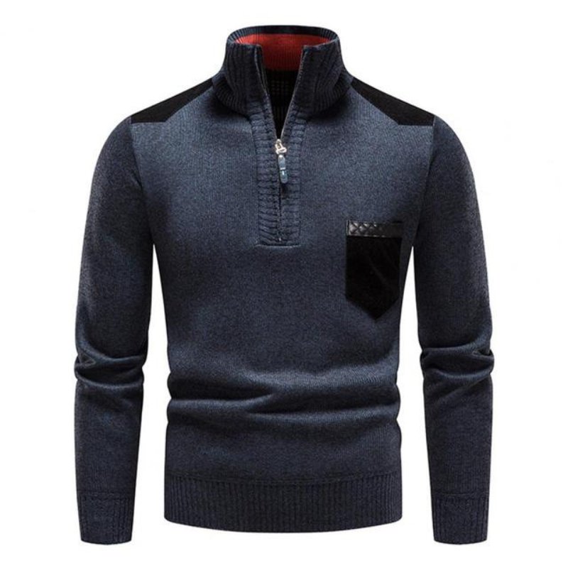 Leopold – Premium Merinowollpullover für Herren Blau