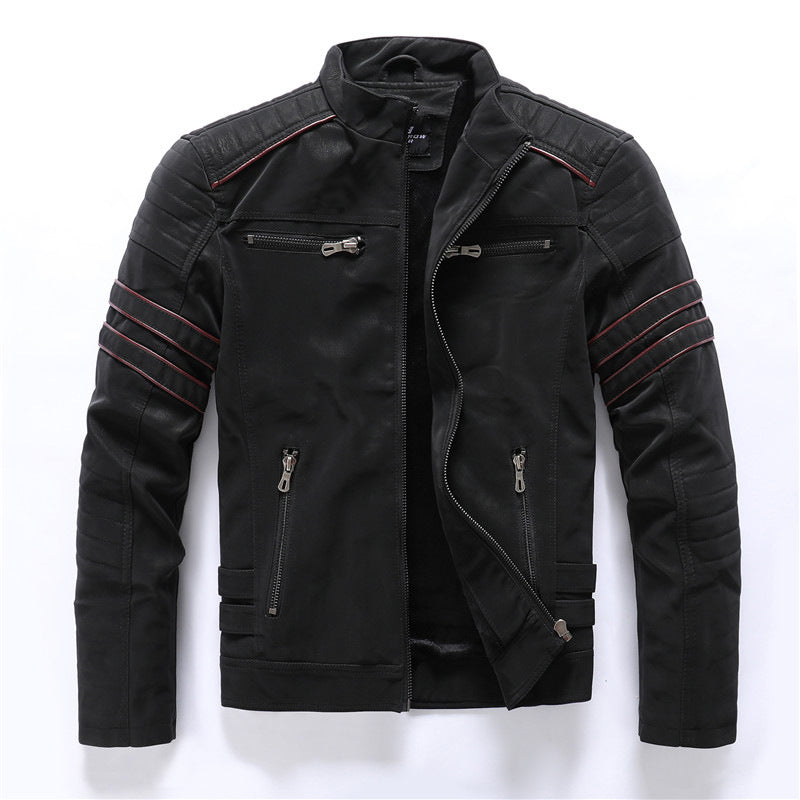 Levin – Premium Bikerjacke für Herren Schwarz