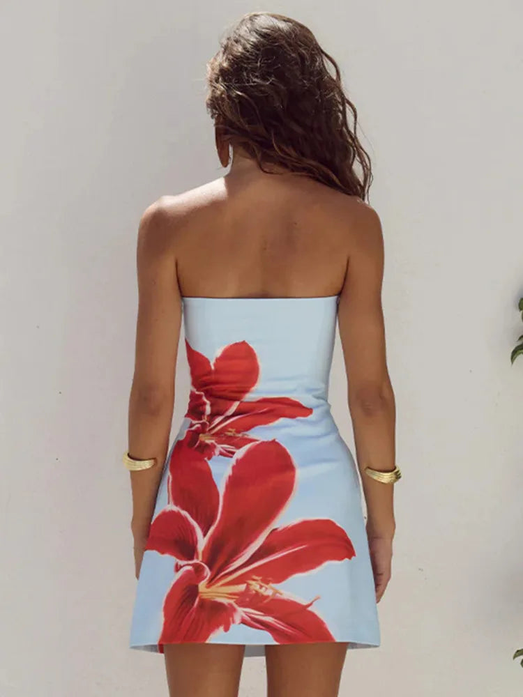 Heidi – Mini Kleid Damen Blumen Süß Sommer Stil