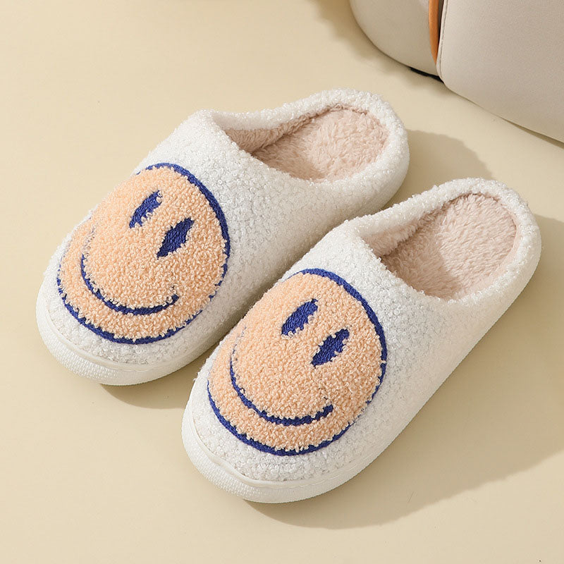 Samira – Warme Pantoffeln Mit Smiley-Muster