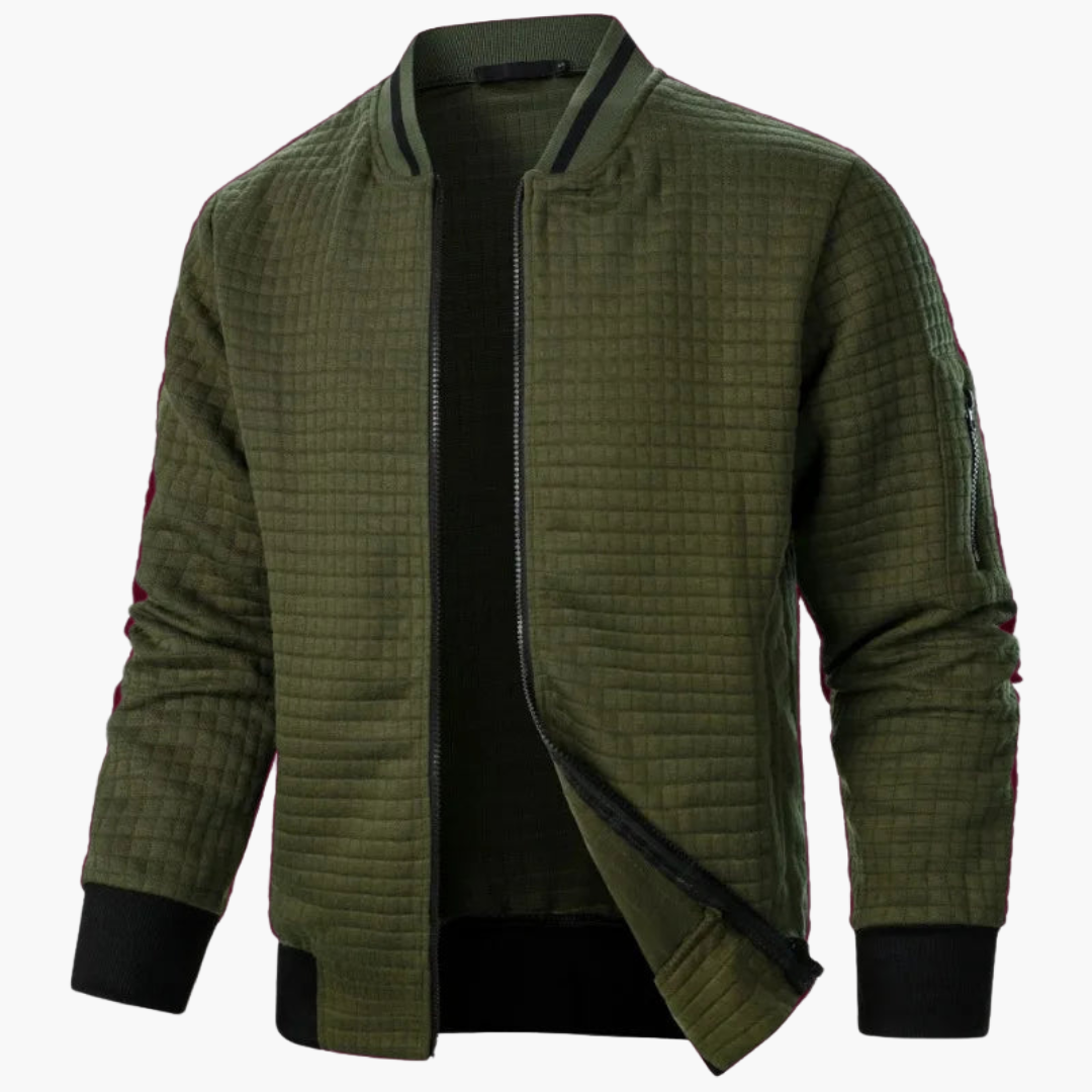 Malte - Wärmende Jacke für Herren stylisch, bequem und modern Armeegrün