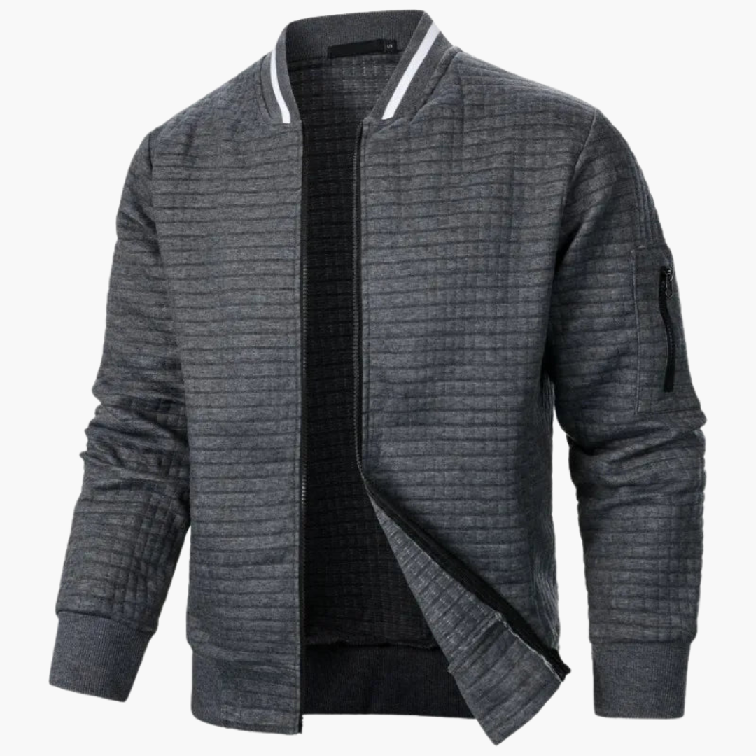 Malte - Wärmende Jacke für Herren stylisch, bequem und modern Dunkelgrau