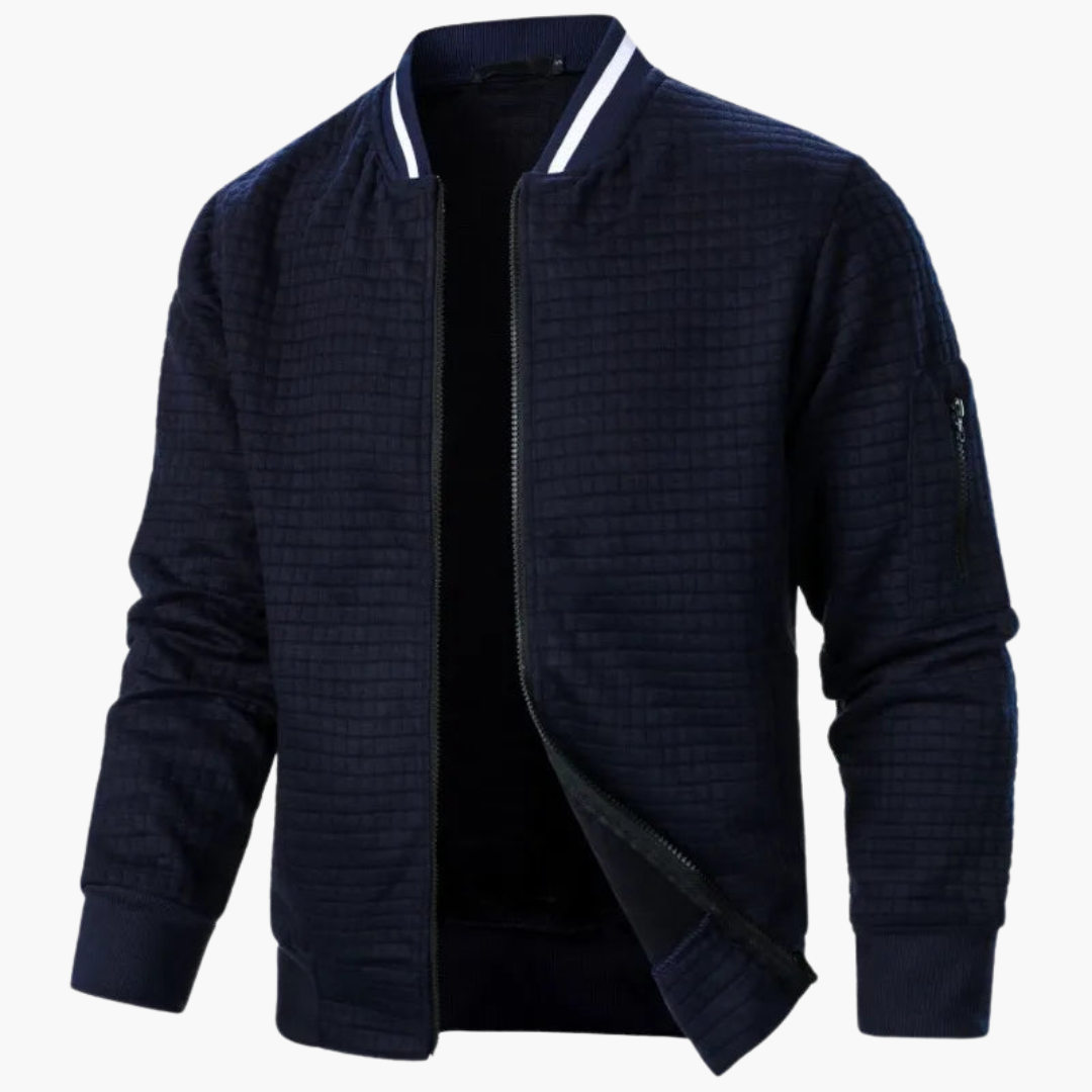 Malte - Wärmende Jacke für Herren stylisch, bequem und modern Marineblau