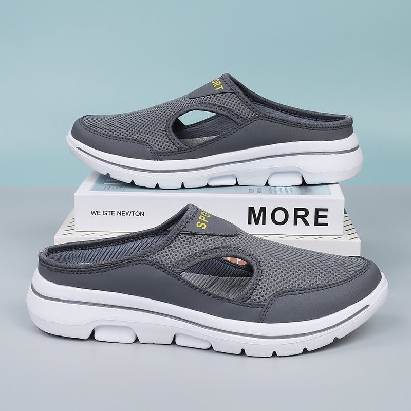 Mehmet - Offene orthopädische Schuhe Grau