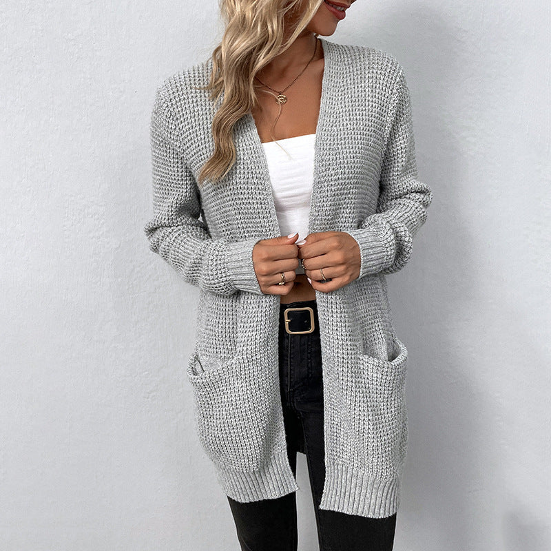 Melanie - Stylischer & Eleganter Damen Cardigan Grau