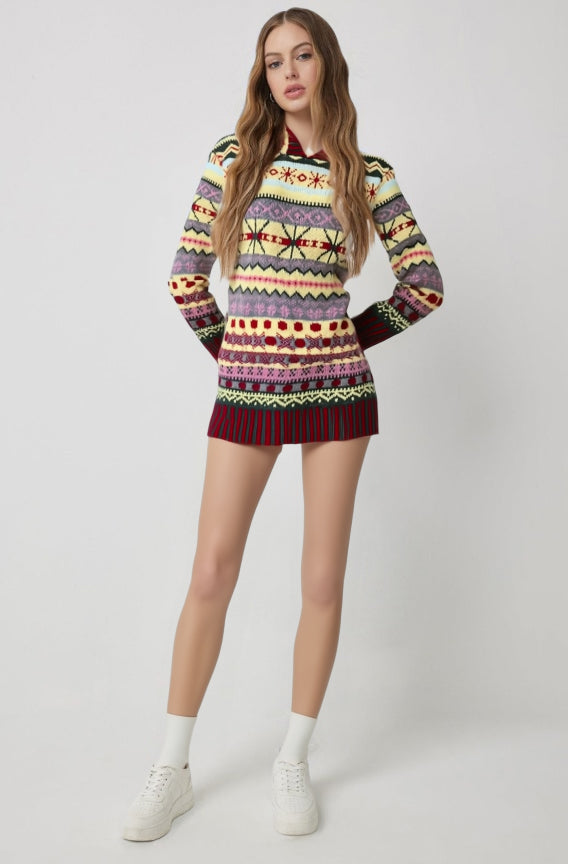 Melina - Warmer Norwegerpullover W&W Yellow