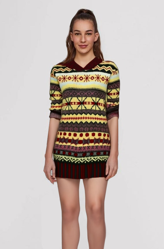 Melina - Warmer Norwegerpullover W&W Yellow