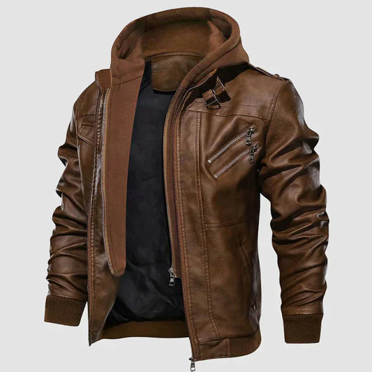 Fabrizio - Herren Motorradjacke Leder