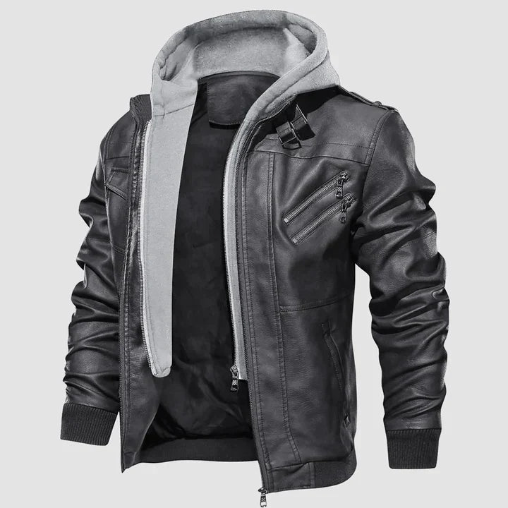 Klemens - Herren Leder Motorradjacke Biker Stil