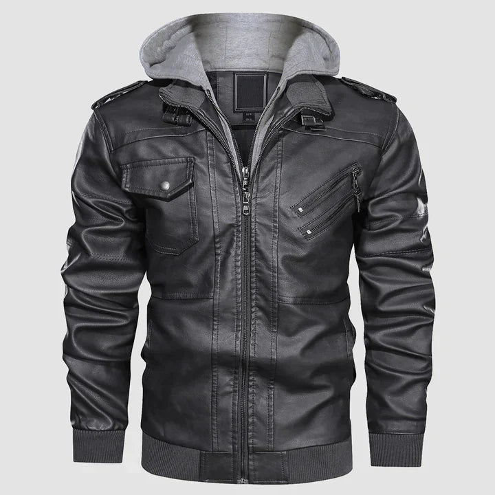 Klemens - Herren Leder Motorradjacke Biker Stil