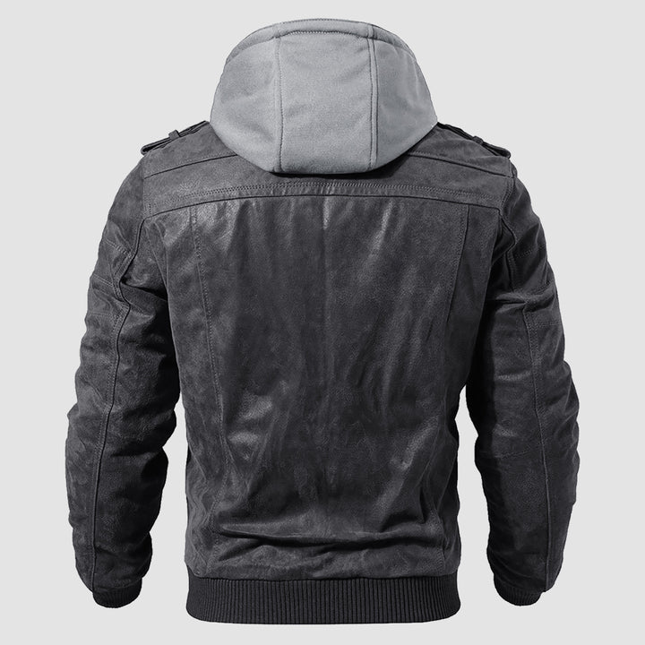 Klemens - Herren Leder Motorradjacke Biker Stil