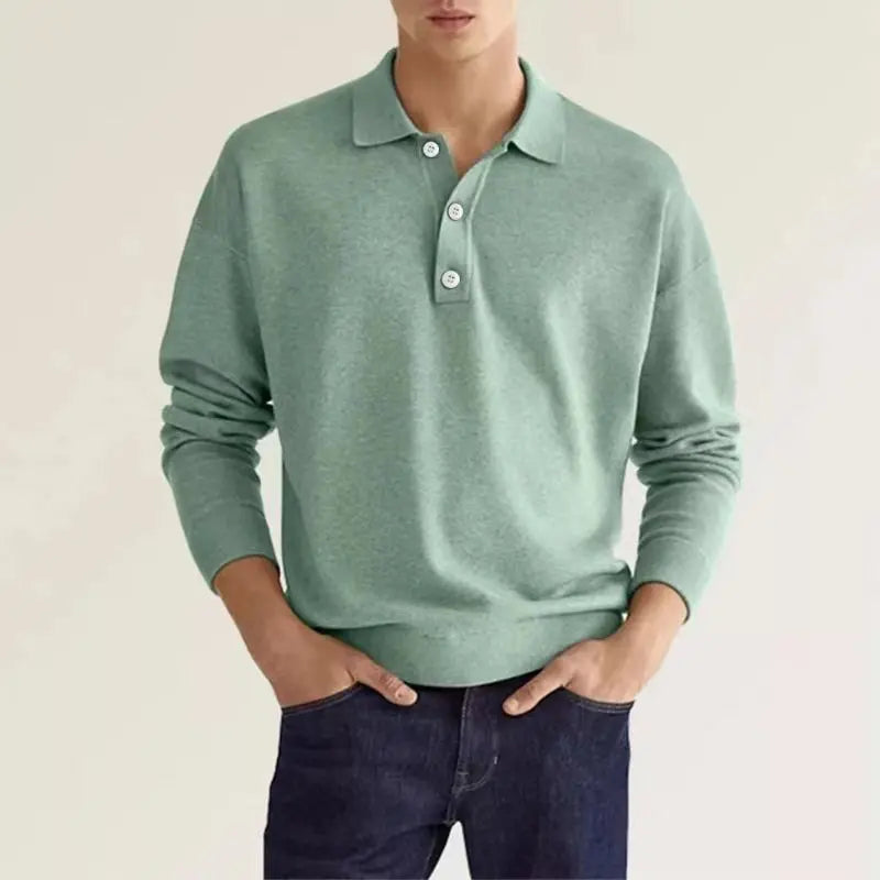 Minos – Baumwoll-Poloshirt für Herren Hellgrün