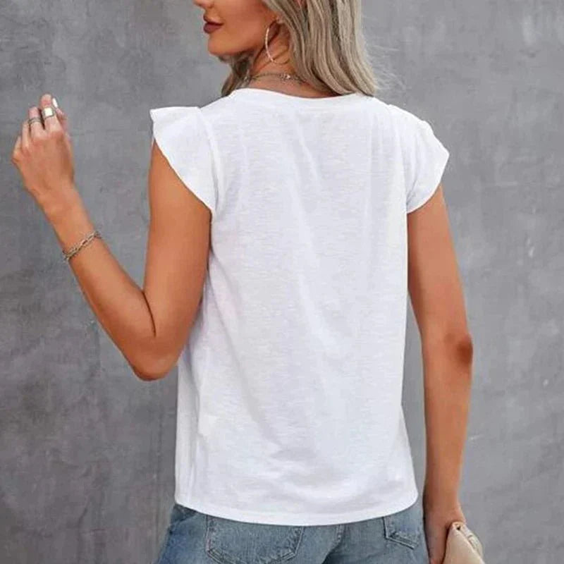 Mira – Ärmellose Spitzenbluse Damen Leicht Sommerlich Chic 9