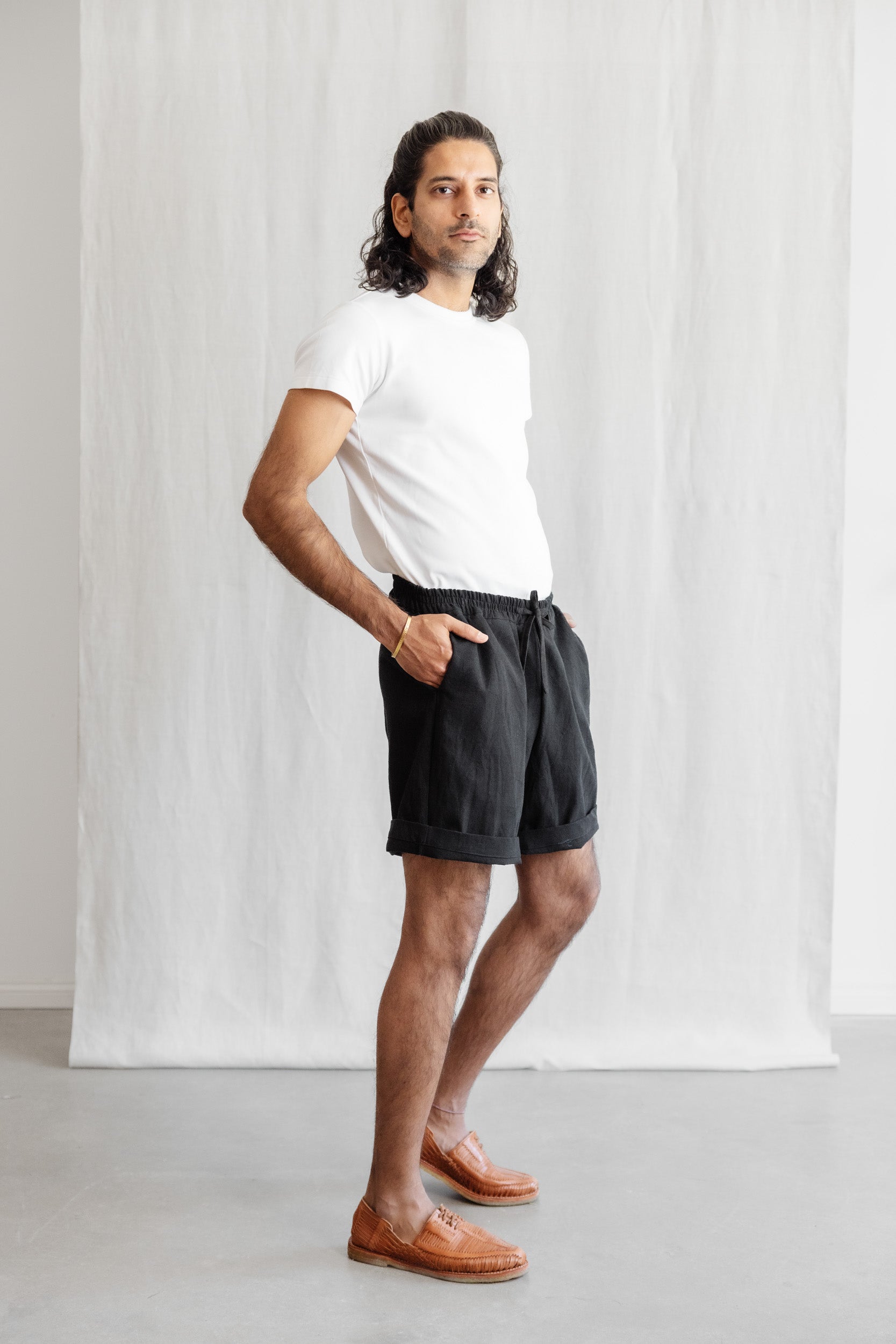 Nestor- Bio Baumwoll Shorts Jhanvi Schwarz 3