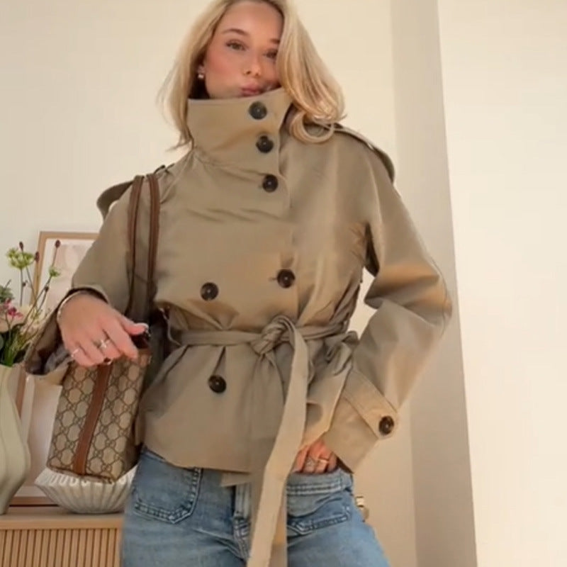 Uberta – Modische Trenchjacke Mit Tailliertem Schnitt