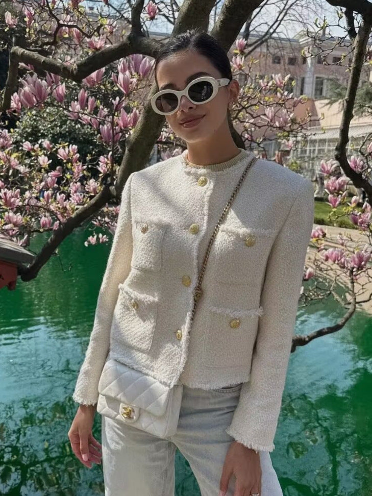 Fiorella - Elegante Damen Jacke mit Brusttaschen