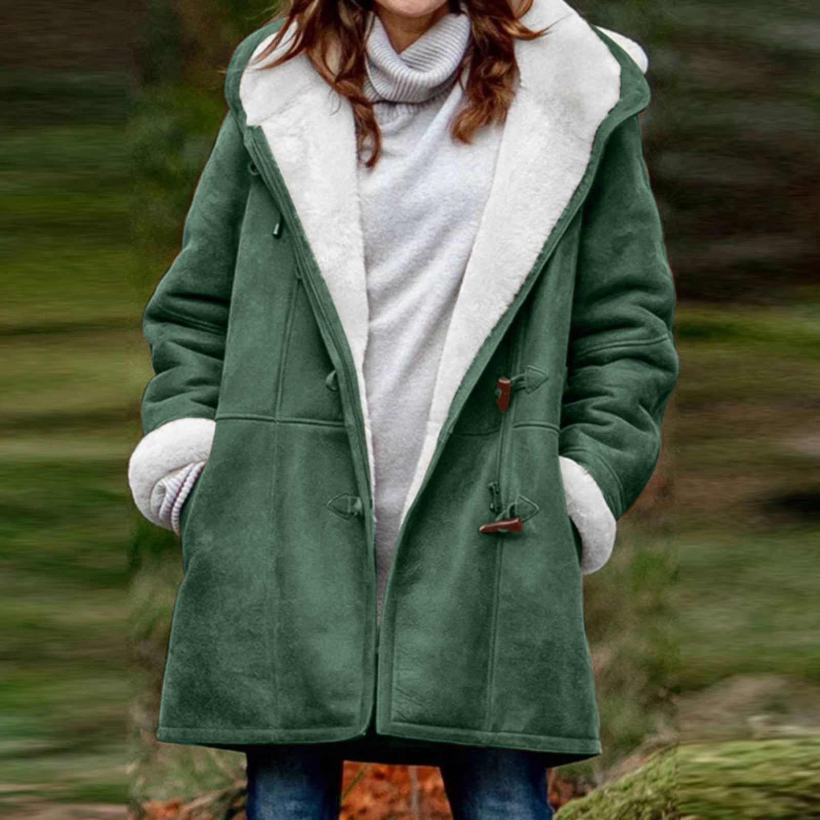 Theresa – Klassischer Duffle Coat Für Damen