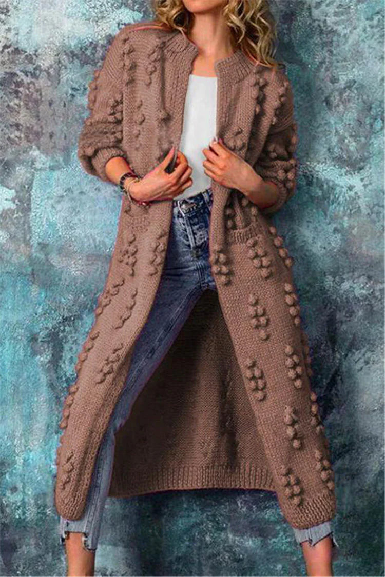 Jovana - Eleganter Damen-Strickcardigan mit Knopfleiste