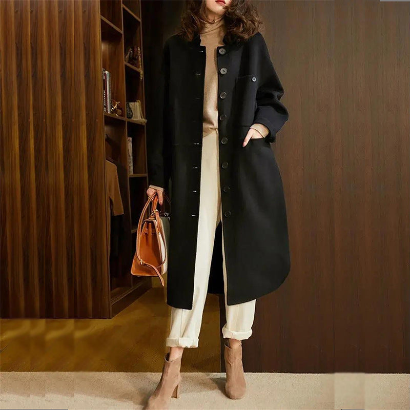 Margaretha - Eleganter Damen Wintermantel Lang & Warm