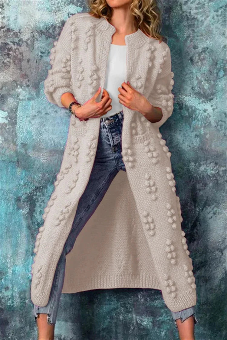 Jovana - Eleganter Damen-Strickcardigan mit Knopfleiste